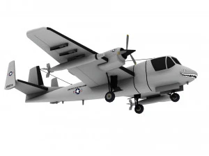 lowpoly ov-1 mohawk 3D Model