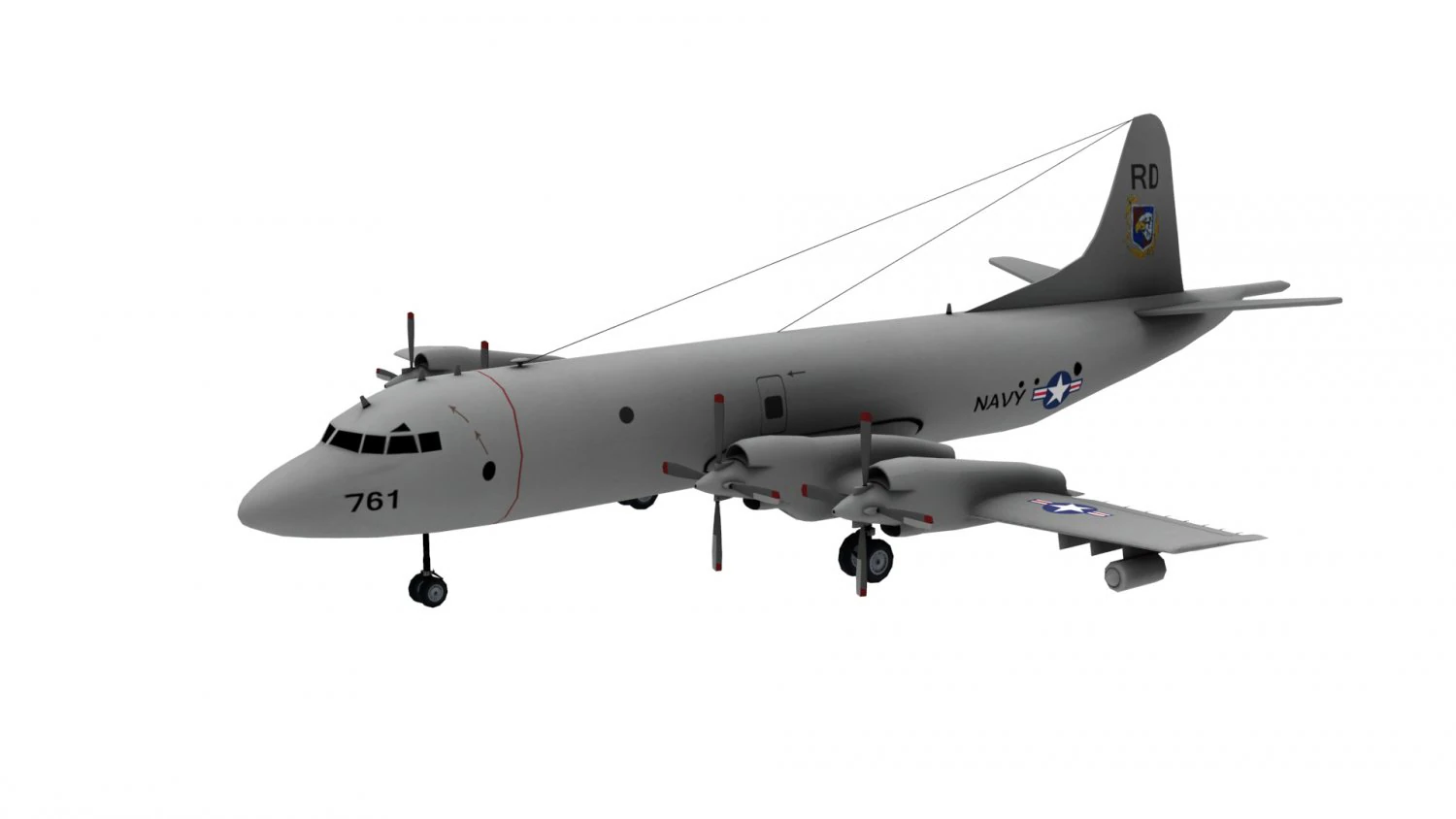 lowpoly p-3c orion 3D Model .c4d .max .obj .3ds .fbx .stl .blend 