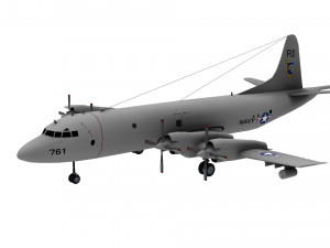 lowpoly p-3c orion 3Dモデル