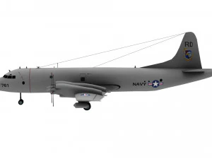 lowpoly p-3c orion 3D Model