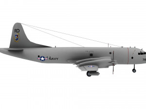 lowpoly p-3c orion 3D Model