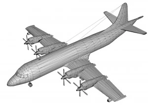 lowpoly p-3c orion 3D Model