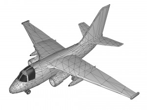 lowpoly s-3 viking aircraft model low-poly 3D 모델