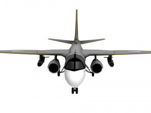lowpoly s-3 viking aircraft model low-poly 3D 모델