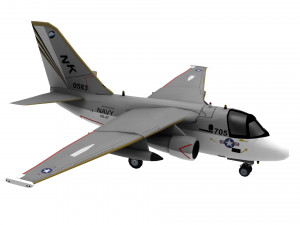 lowpoly s-3 viking aircraft model low-poly 3D 모델