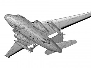 lowpoly s-3 viking aircraft model low-poly 3D 모델