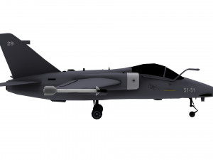 lowpoly amx international amx aircraft model low-poly Model 3D