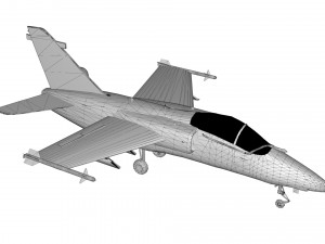 lowpoly amx international amx aircraft model low-poly Model 3D