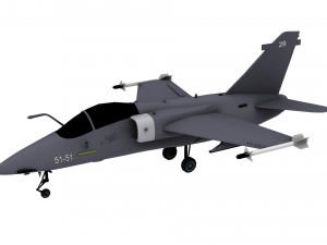 lowpoly amx international amx aircraft model low-poly Model 3D