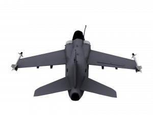 lowpoly amx international amx aircraft model low-poly Model 3D