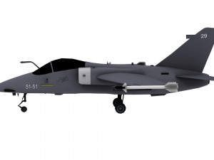 lowpoly amx international amx aircraft model low-poly Model 3D
