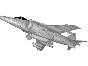 lowpoly mcdonnell douglas av-8b aircraft model low-poly 3D Модель