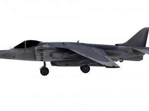 lowpoly mcdonnell douglas av-8b aircraft model low-poly 3D Модель