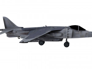 lowpoly mcdonnell douglas av-8b aircraft model low-poly 3D Модель