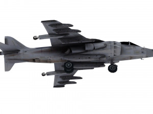 lowpoly mcdonnell douglas av-8b aircraft model low-poly 3D Модель