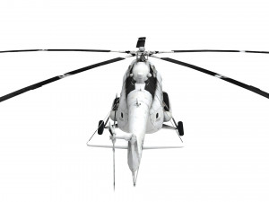 lowpoly mil mi-8 aircraft model low-poly Modelo 3D