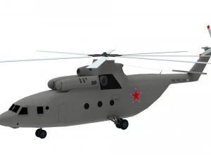 helic&oacute;ptero lowpoly mi-26 lowpoly Modelo 3D
