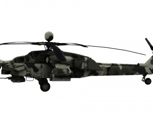 lowpoly mi-28 helicopter low-poly Modelo 3D