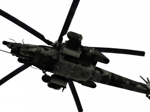 lowpoly mi-28 helicopter low-poly Modelo 3D