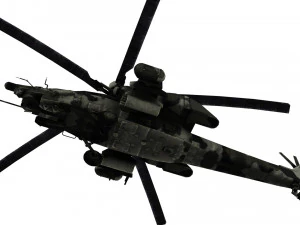 lowpoly mi-28 helicopter low-poly 3D Model
