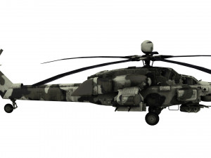 lowpoly mi-28 helicopter low-poly Modelo 3D