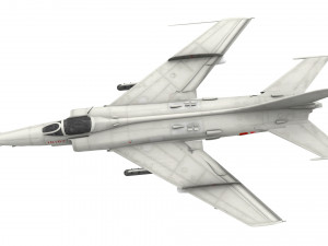 lowpoly nanchang q-5 aircraft low-poly Model 3D