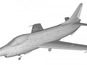lowpoly fiat g91y aircraft low-poly 3D 模型
