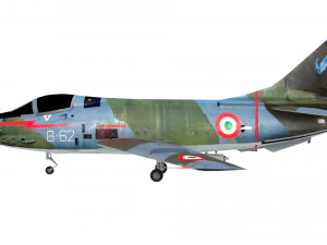 lowpoly fiat g91y aircraft low-poly 3D Model