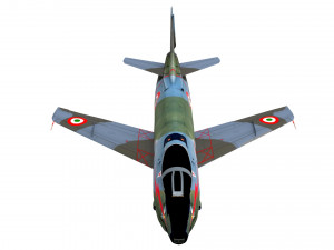 lowpoly fiat g91y aircraft low-poly 3D 模型