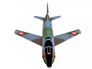 lowpoly fiat g91y aircraft low-poly 3D Model