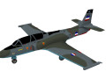 soko g-2 galeb aircraft low-poly Modello 3D