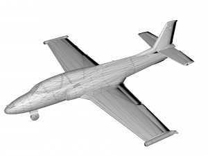 soko g-2 galeb aircraft low-poly 3D 모델