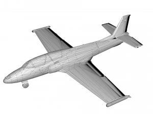 soko g-2 galeb aircraft low-poly 3D Model