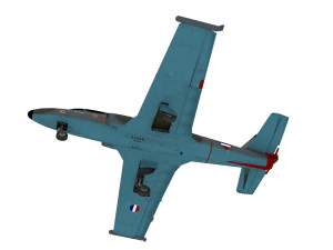 soko g-2 galeb aircraft low-poly 3D Model