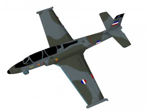 soko g-2 galeb aircraft low-poly 3D Model
