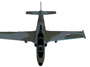 soko g-2 galeb aircraft low-poly 3D 모델