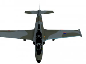 soko g-2 galeb aircraft low-poly 3D Model