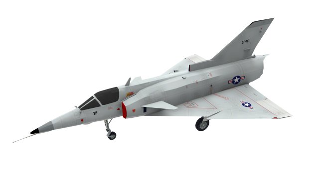 lowpol iai kfir aircraft low-poly 3D Модель .c4d .max .obj .3ds .fbx .stl .blend 