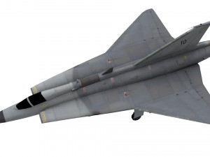 lowpolysaab 35 draken aircraft low-poly 3D Модель