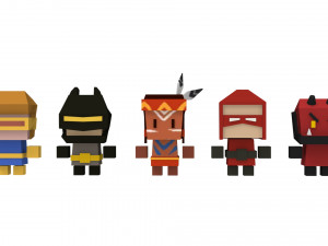 Casual Game Kit - Archer Pack Modelo 3D