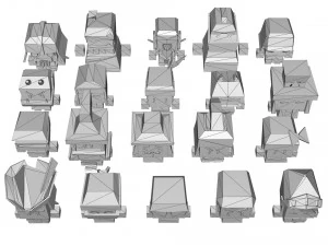Casual Game Kit - Archer Pack 3D Model