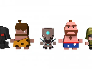 Casual Game Kit - Archer Pack 3D Model