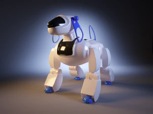 개 로봇 3D 모델