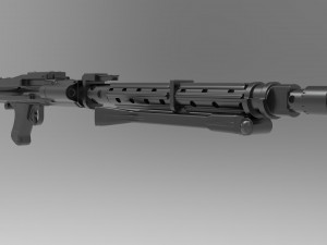 dlt-19 heavy blaster rifle in 1-12 and 1-6 scale Modèles 3D en vedette