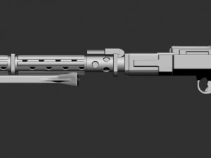 dlt-19 heavy blaster rifle in 1-12 and 1-6 scale Modèles 3D en vedette