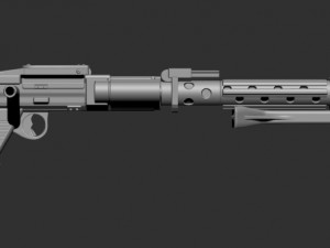 dlt-19 heavy blaster rifle in 1-12 and 1-6 scale Modèles 3D en vedette