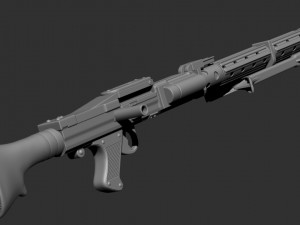 dlt-19 heavy blaster rifle in 1-12 and 1-6 scale Modèles 3D en vedette