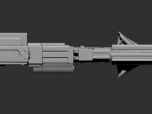 dlt-19 heavy blaster rifle in 1-12 and 1-6 scale Modèles 3D en vedette