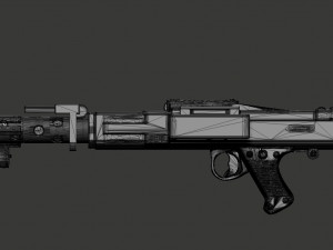 dlt-19 heavy blaster rifle in 1-12 and 1-6 scale Modèles 3D en vedette