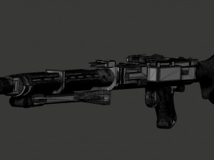dlt-19 heavy blaster rifle in 1-12 and 1-6 scale Modèles 3D en vedette